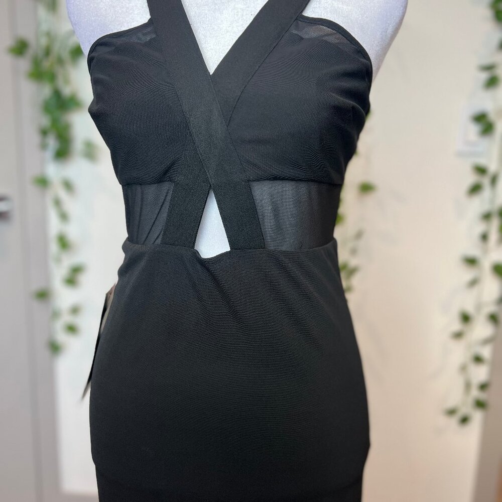 NWT Bebe Black Cutout Dress Size Small